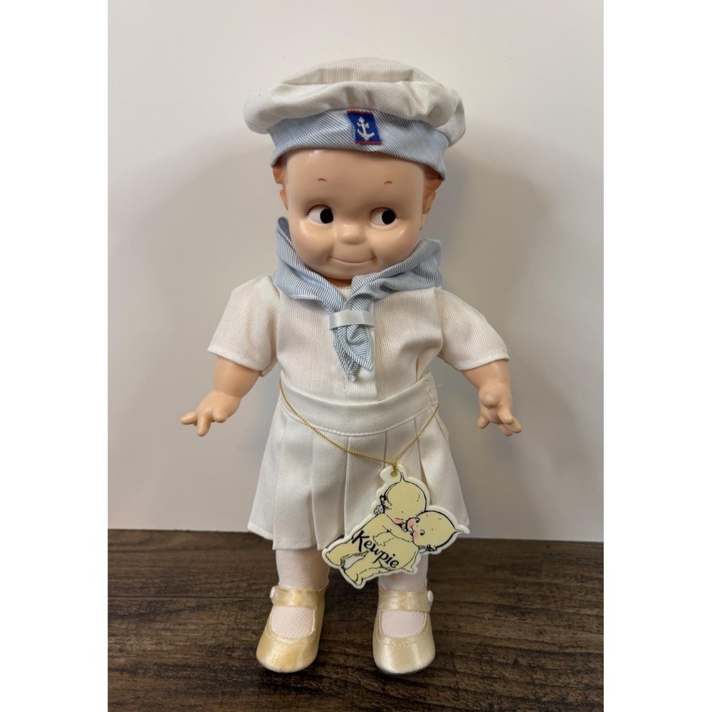 Vintage 12" Cameo Sailor Kewpie Doll Figure With Tag Hat Outfit Shoes